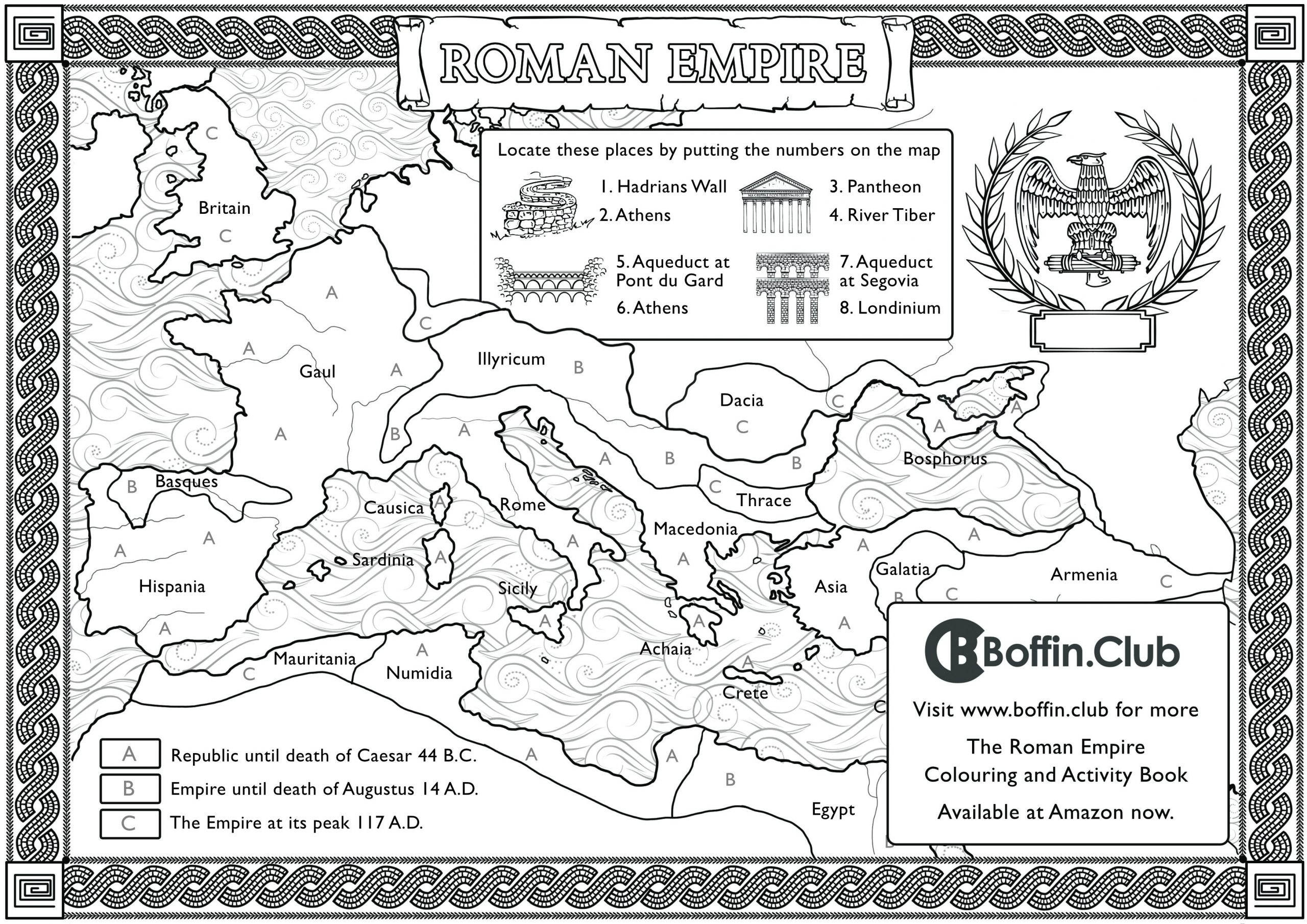 Ancient Rome Colouring Sheet